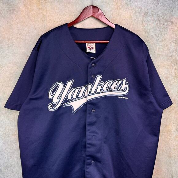2003 New York Yankees Alfonso Soriano Jersey Sz XL Navy Blue #12 Stitched MLB - Picture 3 of 11